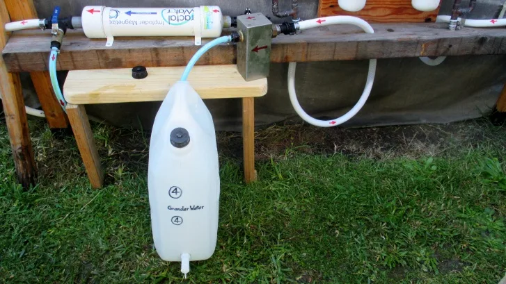 C:DocumentsGCDan's plant studiesE. Pak Choi - start approx Feb - April  20142. new plumbing (all AJ)Photograph 6. Collection of Grander Water.JPG