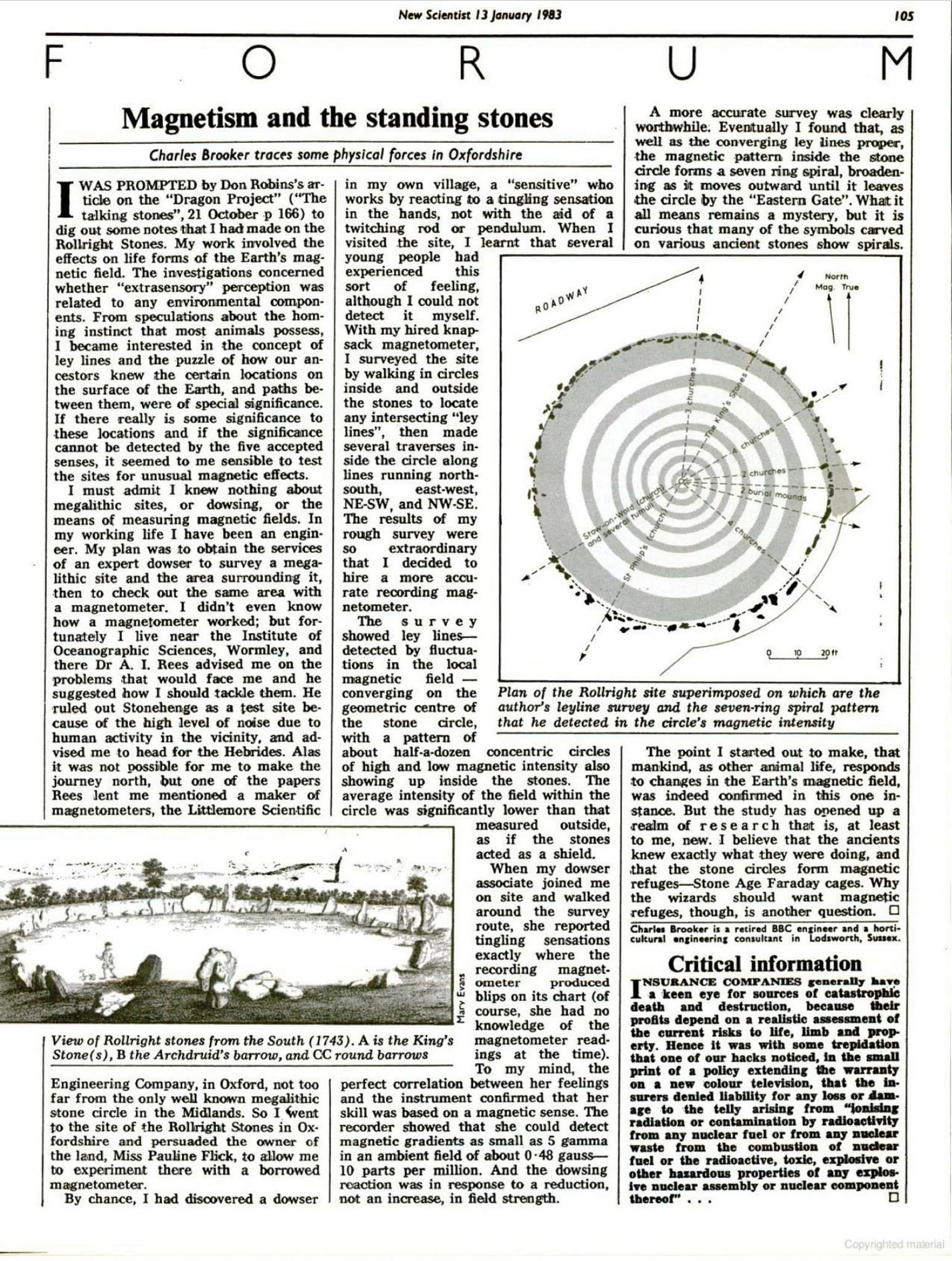 paramagnetic standing stones