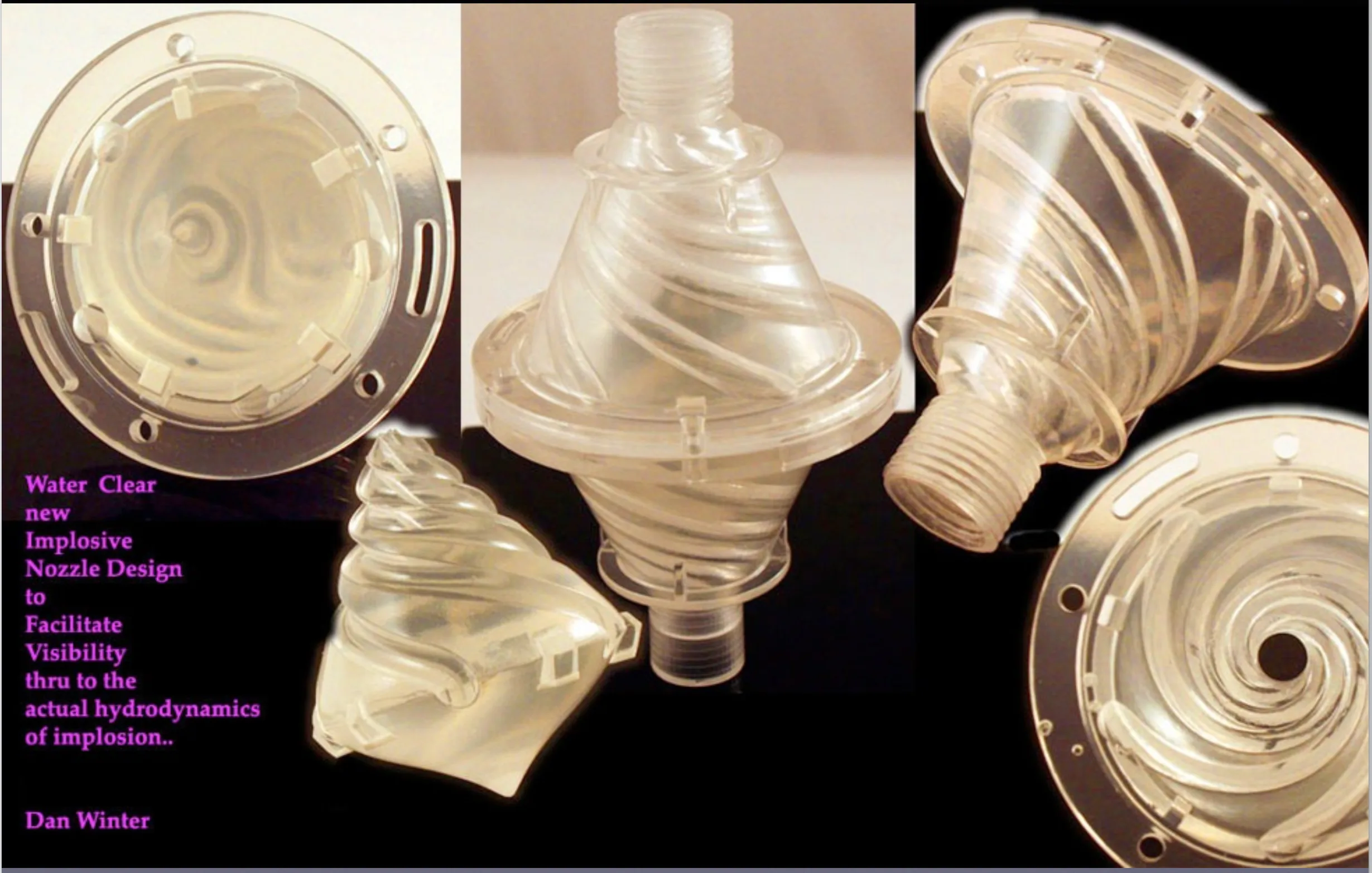 Clear vortex visualization showing water spin pattern